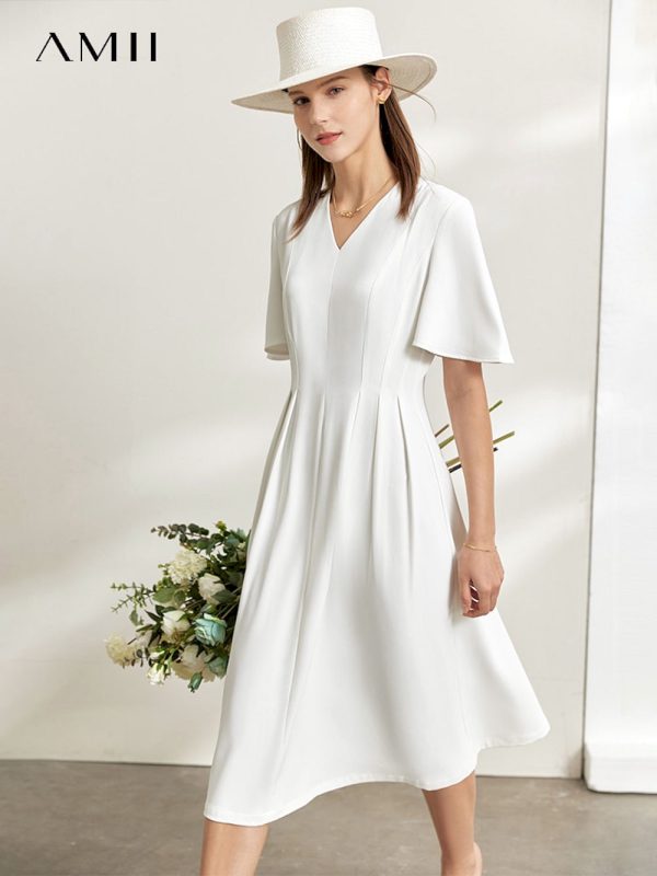 Vestidos midi minimalistas para mujer